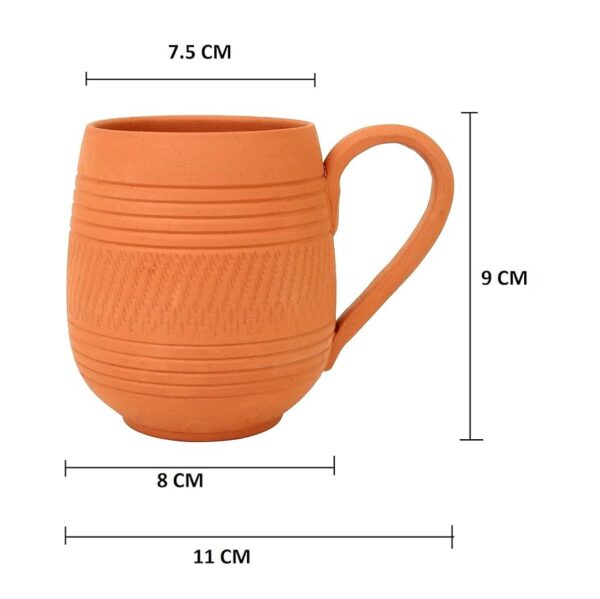 Natural clay coffee mug - Image 2