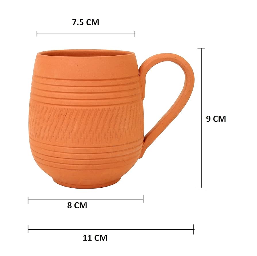 Natural clay coffee mug - Image 2