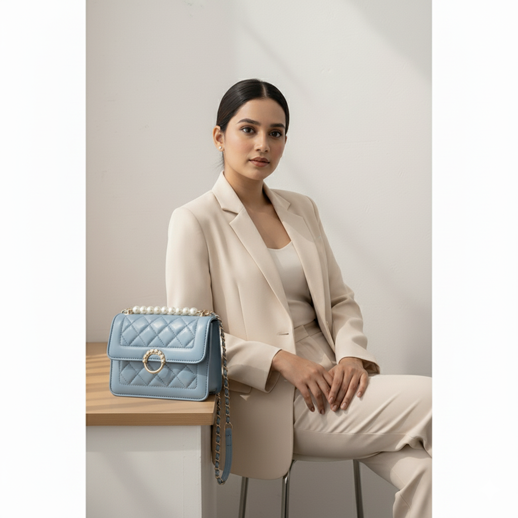 Chain pearl shoulder bag(Korean style)