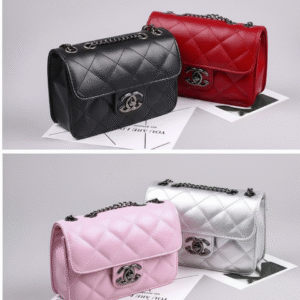 Luxury Quilted Leather Crossbody Bag – Premium Imported Collection