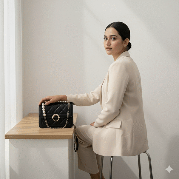 Chain pearl shoulder bag(Korean style) - Image 6