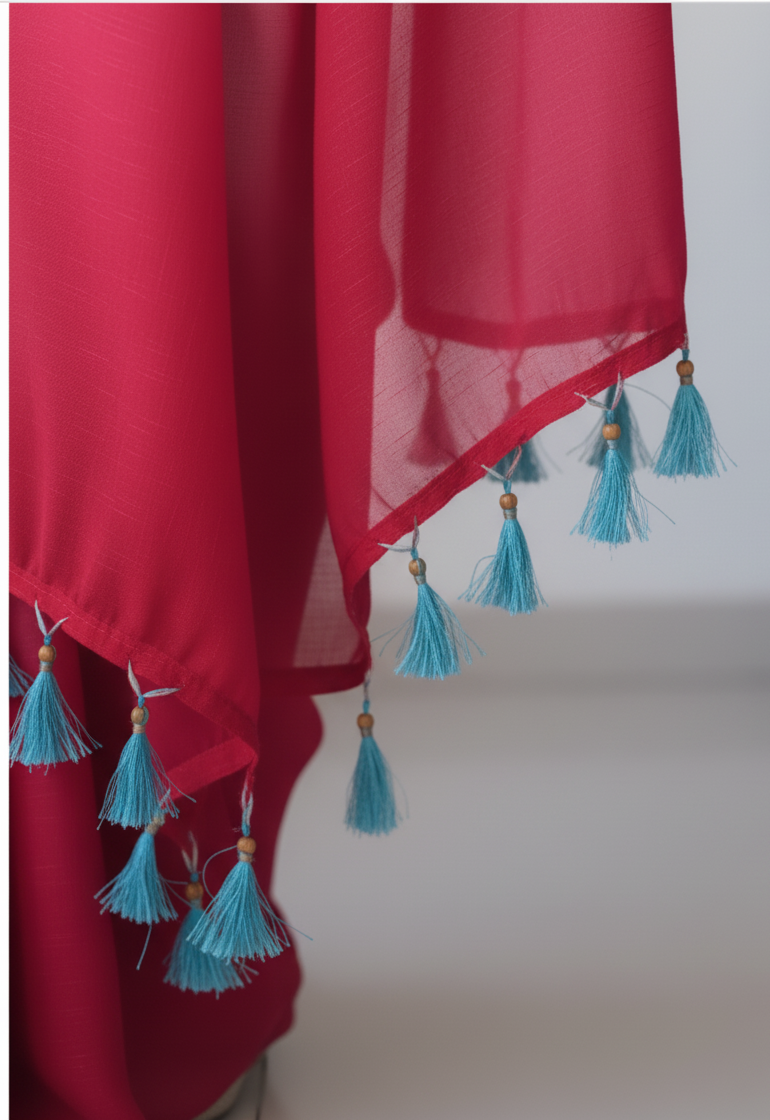Chiffon Silk Saree(Cotton silk) - Image 3