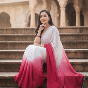 Chiffon Silk Saree(Cotton silk)