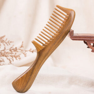 Handcrafted wooden comb